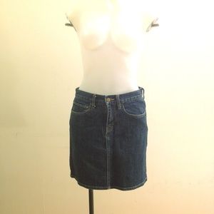 MUJI Indigo blue denim tight skirt